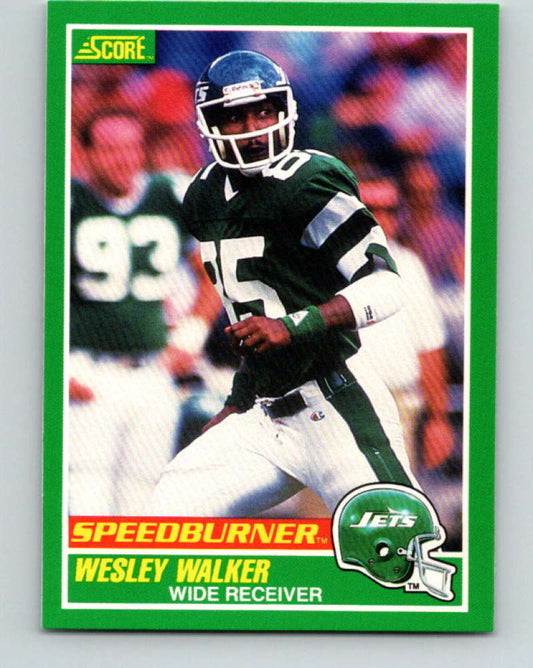 1989 Score #312 Wesley Walker SB Mint New York Jets  Image 1