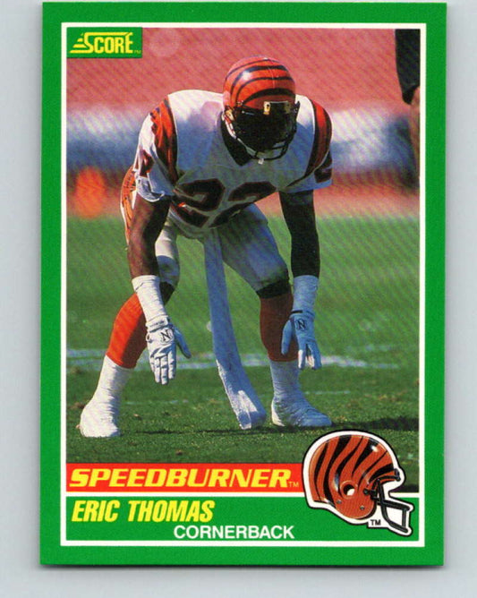 1989 Score #316a Eric Thomas ERR SB Mint RC Rookie Cincinnati Bengals  Image 1