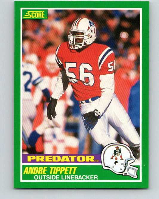 1989 Score #319 Andre Tippett P Mint New England Patriots  Image 1