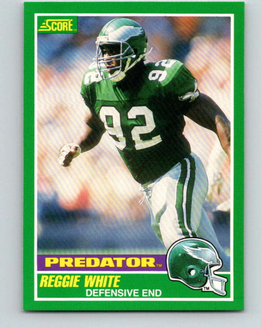 1989 Score #321 Reggie White P Mint Philadelphia Eagles  Image 1