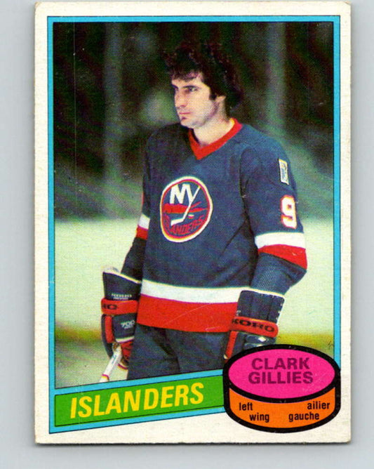 1980-81 O-Pee-Chee #75 Clark Gillies NHL New York Islanders  7832