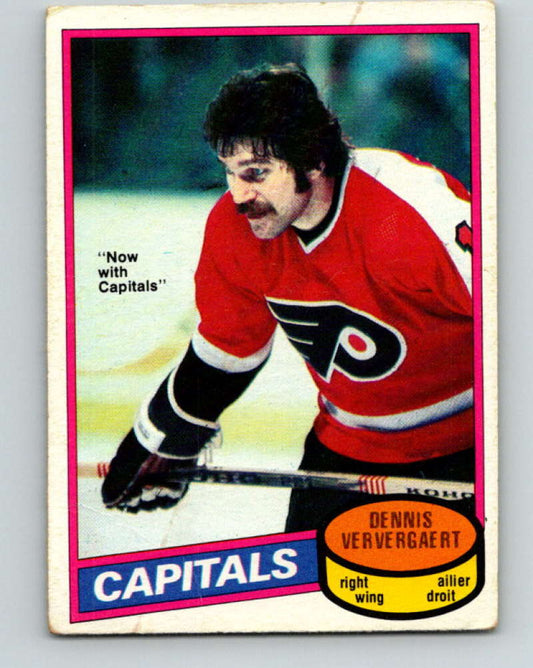 1980-81 O-Pee-Chee #99 Dennis Ververgaert NHL Washington Capitals  7856 Image 1