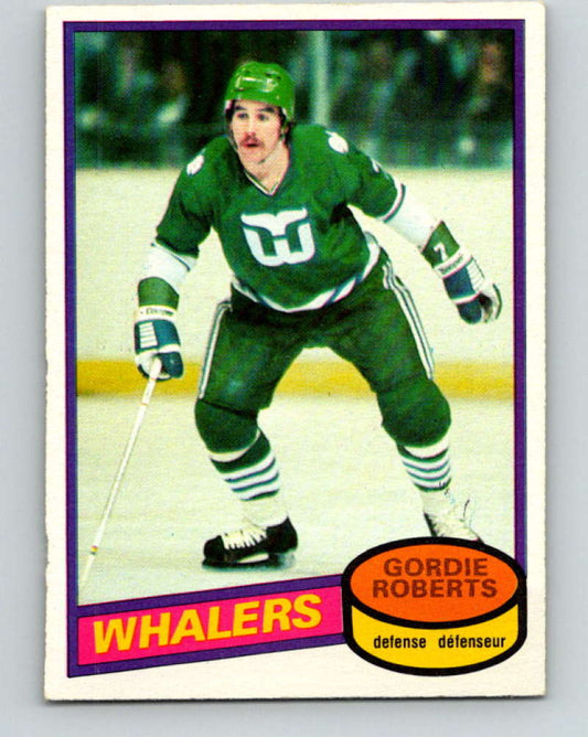 1980-81 O-Pee-Chee #112 Gordie Roberts NHL Hartford Whalers  7869 Image 1