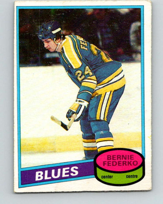 1980-81 O-Pee-Chee #136 Bernie Federko NHL St. Louis Blues  7893 Image 1