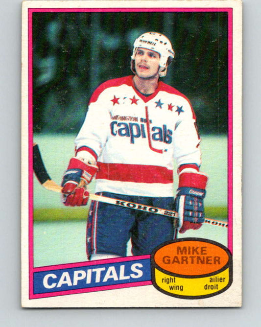 1980-81 O-Pee-Chee #195 Mike Gartner NHL RC Rookie Capitals  7952 Image 1