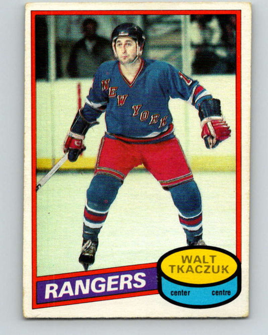 1980-81 O-Pee-Chee #211 Walt Tkaczuk NHL New York Rangers  7968 Image 1