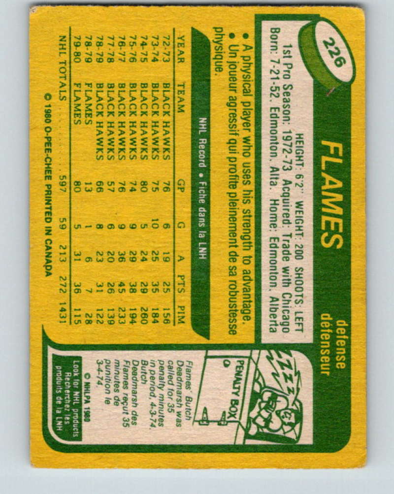 1980-81 O-Pee-Chee #226 Phil Russell NHL Calgary Flames 7983 Image 2