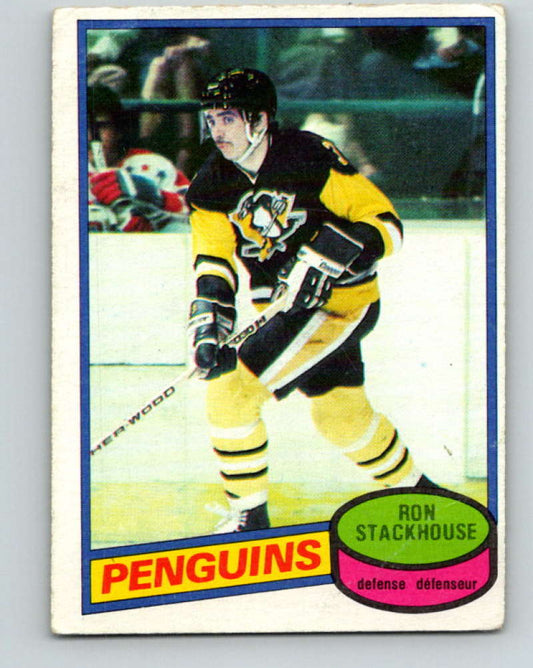 1980-81 O-Pee-Chee #228 Ron Stackhouse NHL Pittsburgh Penguins  7985 Image 1