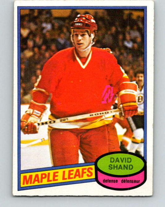 1980-81 O-Pee-Chee #282 David Shand NHL Toronto Maple Leafs  8039 Image 1