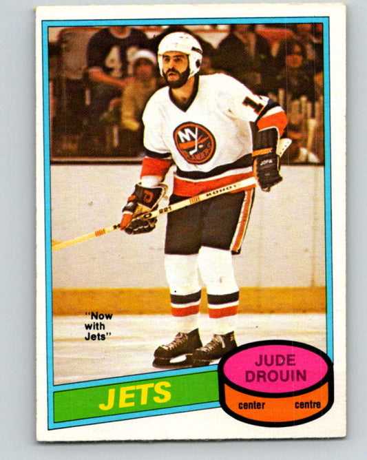 1980-81 O-Pee-Chee #285 Jude Drouin NHL Winnipeg Jets  8042 Image 1