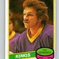 1980-81 O-Pee-Chee #290 Vic Venasky NHL Los Angeles Kings  8047 Image 1