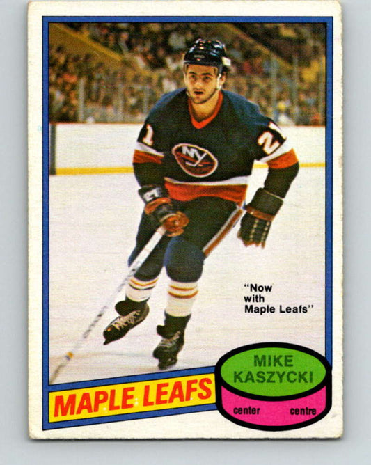1980-81 O-Pee-Chee #371 Mike Kaszycki NHL Toronto Maple Leafs  8128