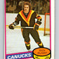 1980-81 O-Pee-Chee #372 Rick Blight NHL Vancouver Canucks  8129 Image 1