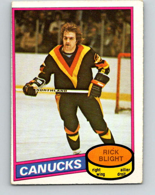 1980-81 O-Pee-Chee #372 Rick Blight NHL Vancouver Canucks  8129 Image 1