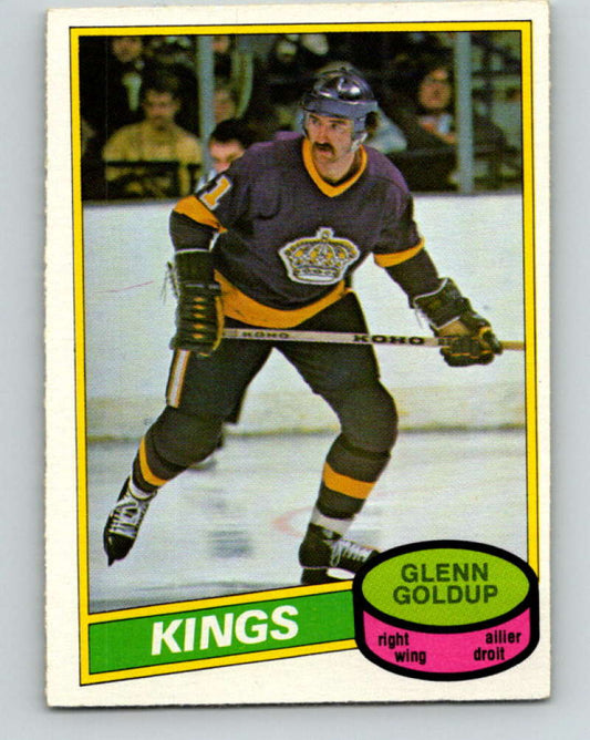 1980-81 O-Pee-Chee #382 Glenn Goldup NHL Los Angeles Kings  8139 Image 1