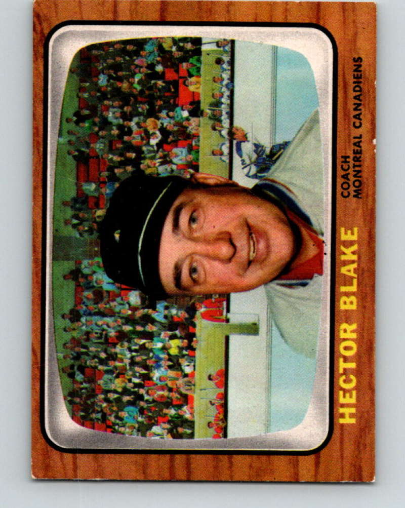 1966-67 Topps #1 Toe Blake CO NHL Montreal Canadiens 8154