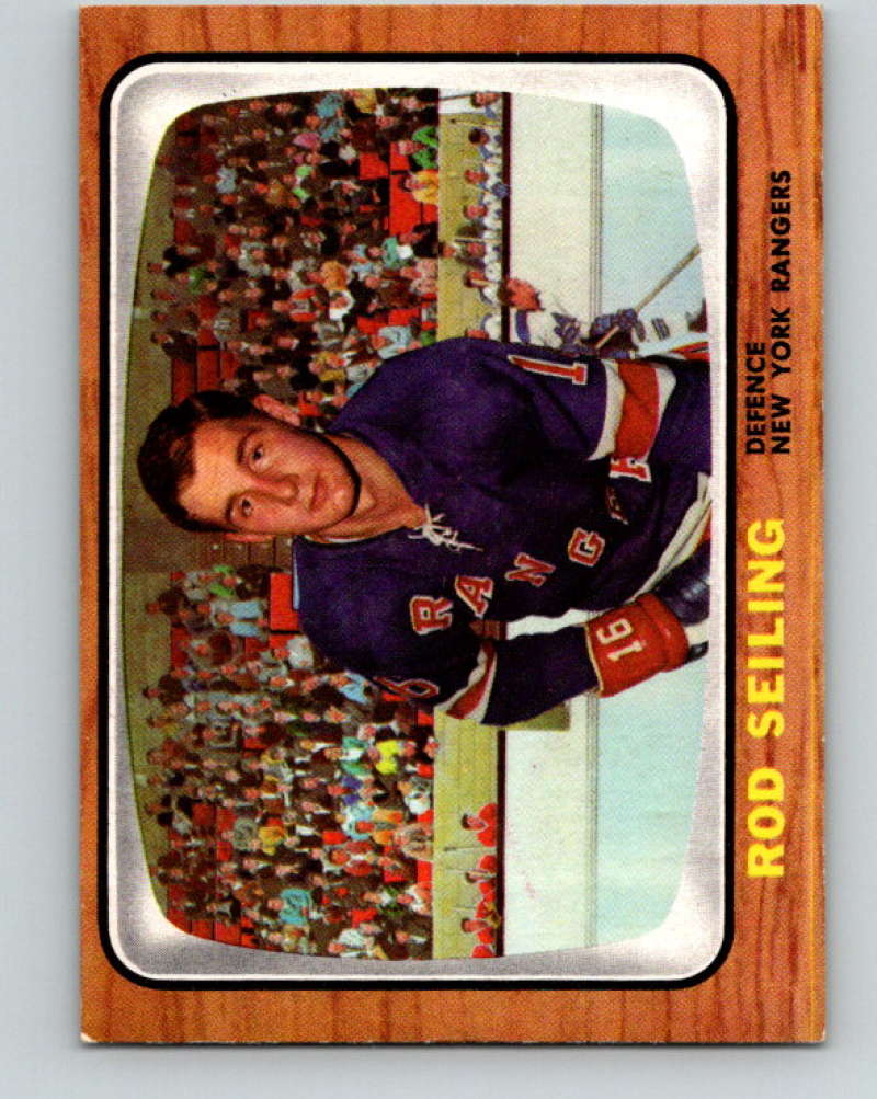 1966-67 Topps #22 Rod Seiling NHL New York Rangers 8157 Image 1