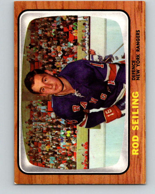 1966-67 Topps #22 Rod Seiling NHL New York Rangers  8157 Image 1