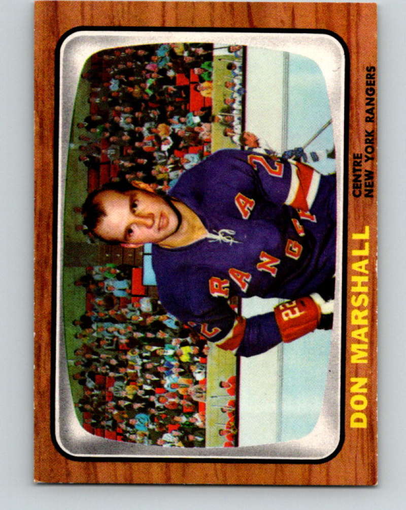 1966-67 Topps #24 Don Marshall NHL New York Rangers 8159 Image 1