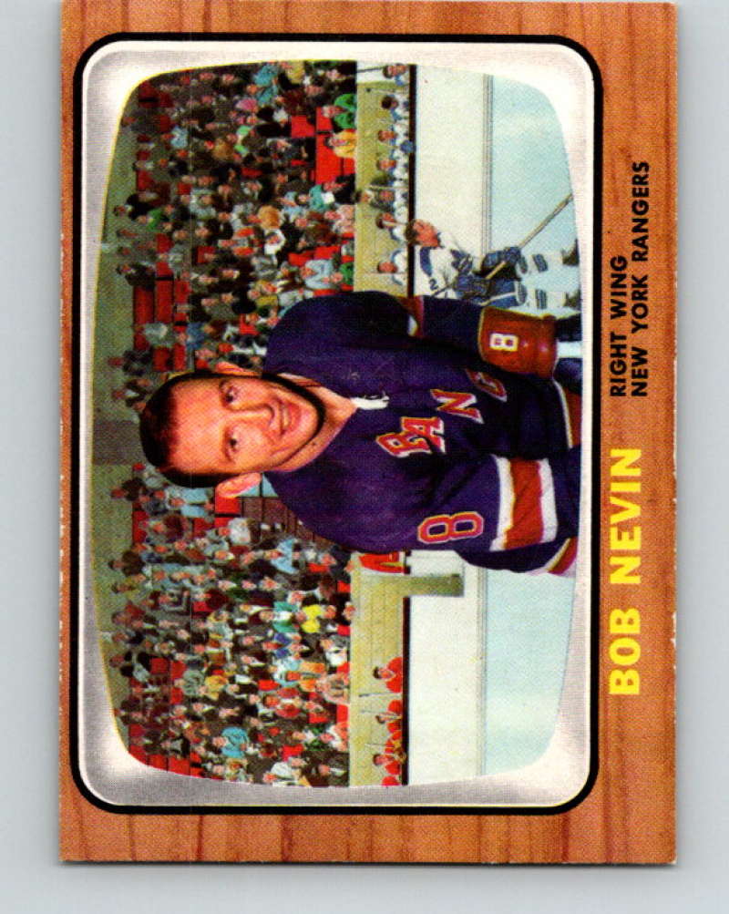1966-67 Topps #27 Bob Nevin NHL New York Rangers 8161 Image 1