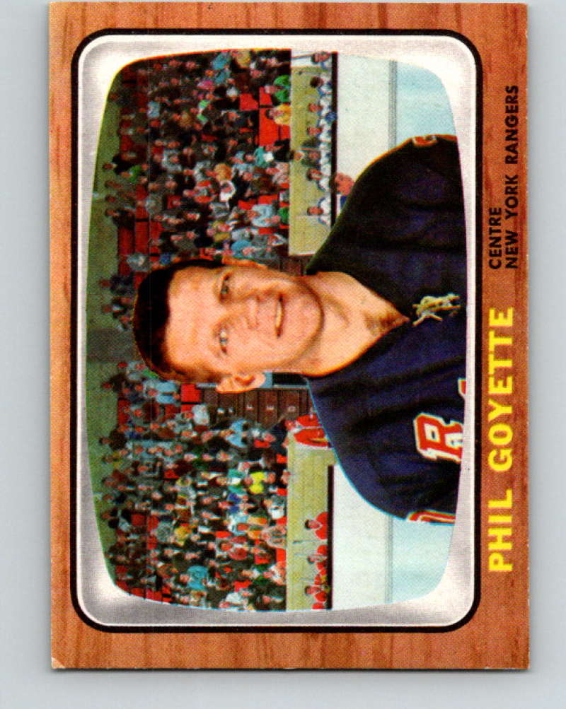 1966-67 Topps #28 Phil Goyette NHL New York Rangers 8162