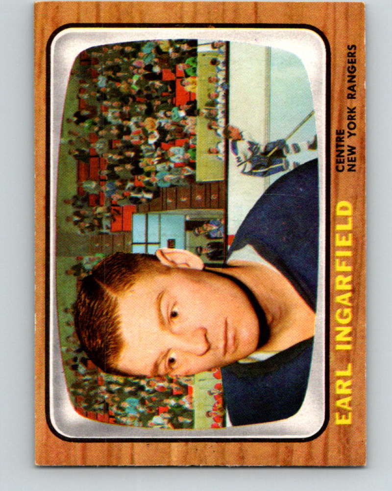 1966-67 Topps #30 Earl Ingarfield NHL New York Rangers 8163
