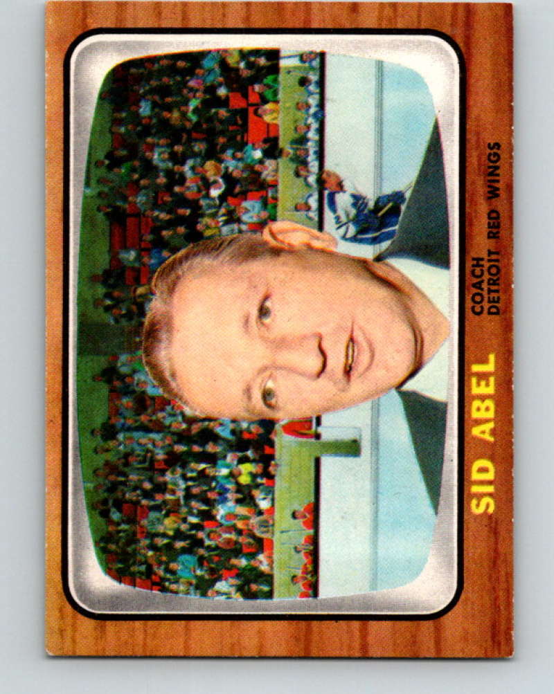 1966-67 Topps #42 Sid Abel CO NHL Detroit Red Wings 8167