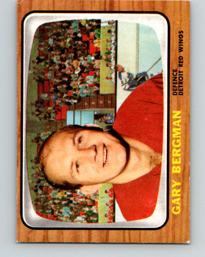 1966-67 Topps #47 Gary Bergman NHL Detroit Red Wings 8170 Image 1