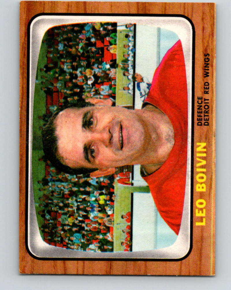 1966-67 Topps #50 Leo Boivin NHL Detroit Red Wings 8172