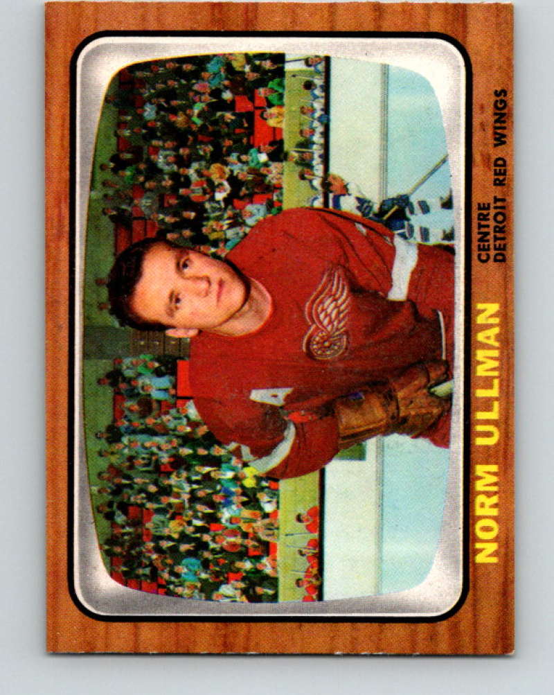 1966-67 Topps #52 Norm Ullman NHL Detroit Red Wings 8173
