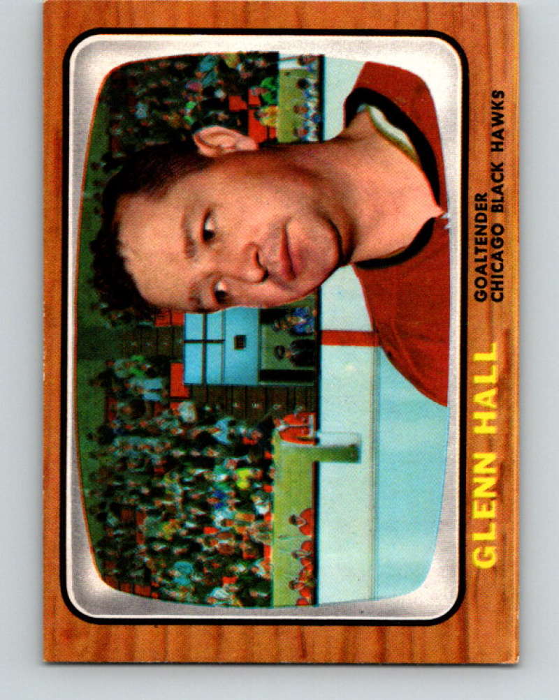 1966-67 Topps #54 Glenn Hall NHL Chicago Blackhawks 8174