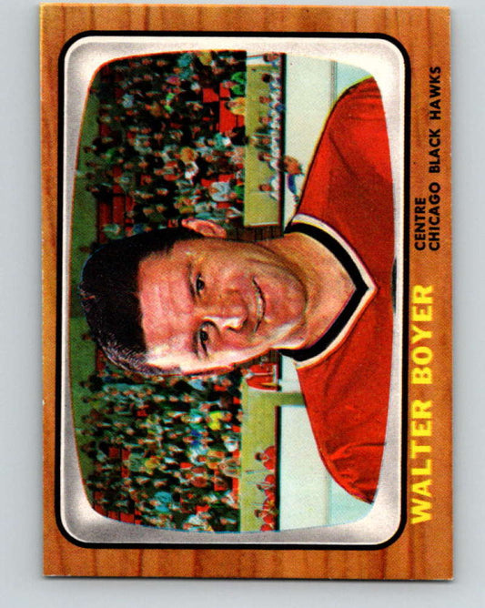1966-67 Topps #55 Wally Boyer NHL RC Rookie Chicago Blackhawks  8175