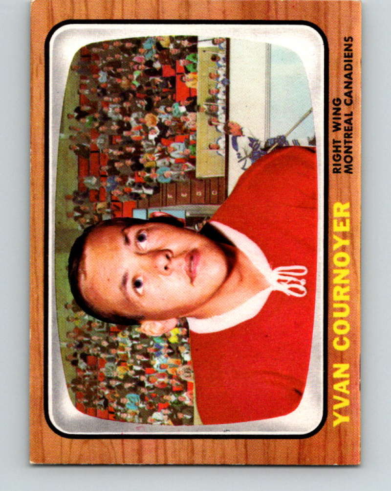 1966-67 Topps #72 Yvan Cournoyer NHL Montreal Canadiens 8181