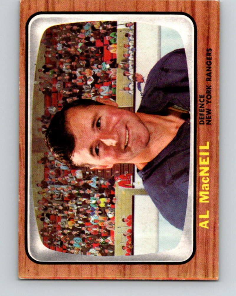 1966-67 Topps #89 Al MacNeil NHL New York Rangers 8187