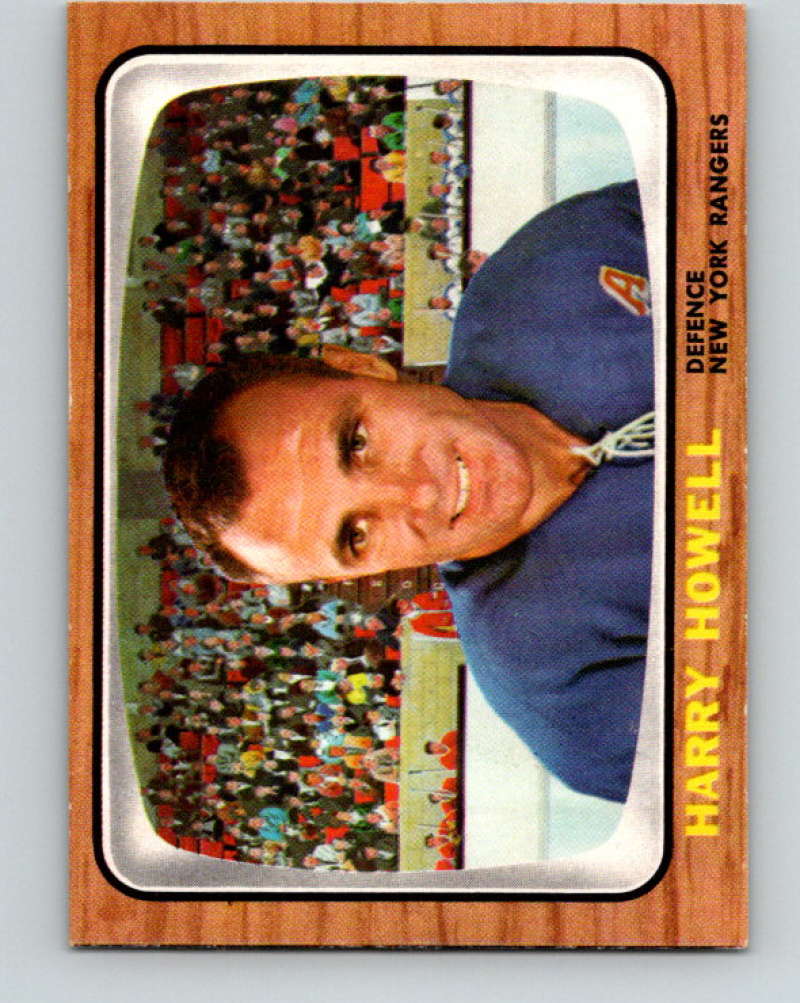 1966-67 Topps #91 Harry Howell NHL New York Rangers 8189 Image 1