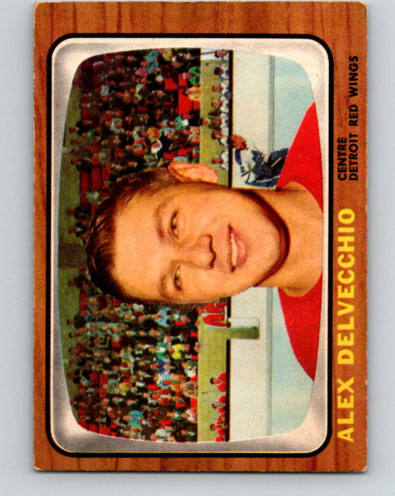 1966-67 Topps #102 Alex Delvecchio NHL Detroit Red Wings 8197