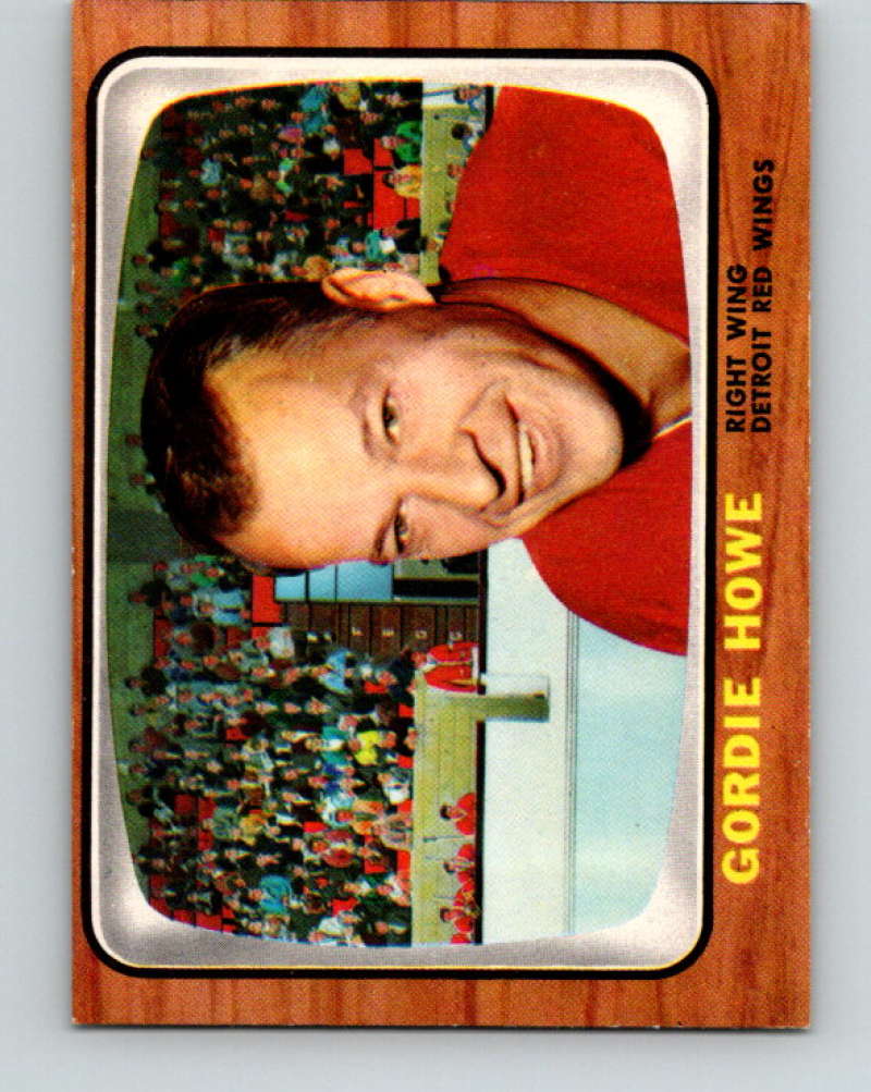1966-67 Topps #109 Gordie Howe NHL Detroit Red Wings 8202