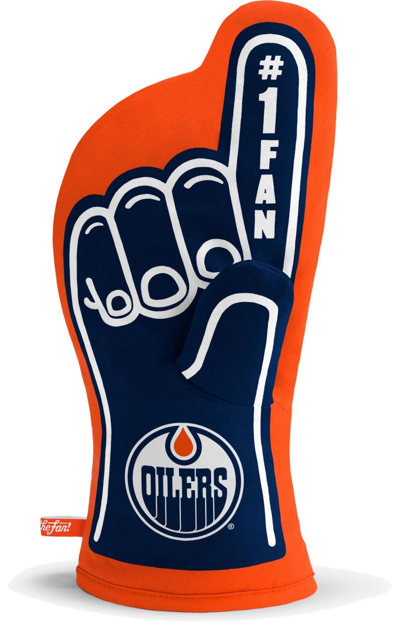 Edmonton Oilers 13"x7" Oven Mitt - Machine Washable Heat Resistant Image 1