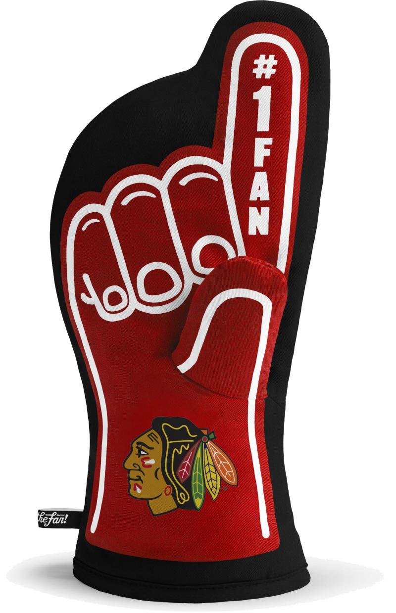 Chicago Blackhawks 13"x7" Oven Mitt - Machine Washable Heat Resistant Image 1