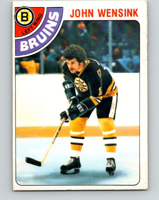 1978-79 O-Pee-Chee #133 John Wensink  RC Rookie Boston Bruins  8432 Image 1