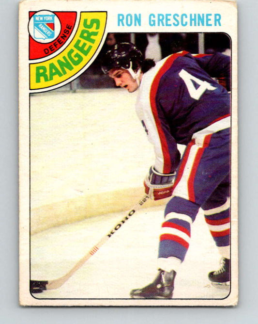 1978-79 O-Pee-Chee #154 Ron Greschner  New York Rangers  8453 Image 1