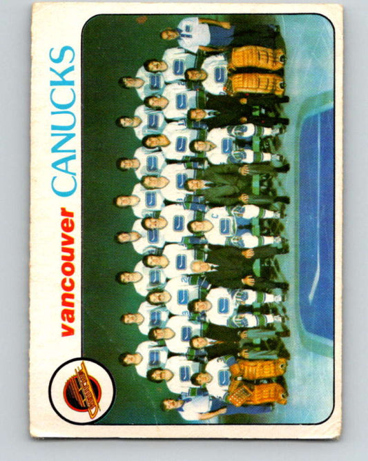 1978-79 O-Pee-Chee #207 Vancouver Canucks TC  Vancouver Canucks  8506