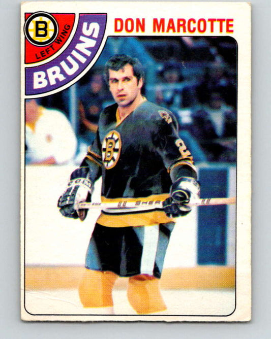 1978-79 O-Pee-Chee #236 Don Marcotte  Boston Bruins  8535 Image 1