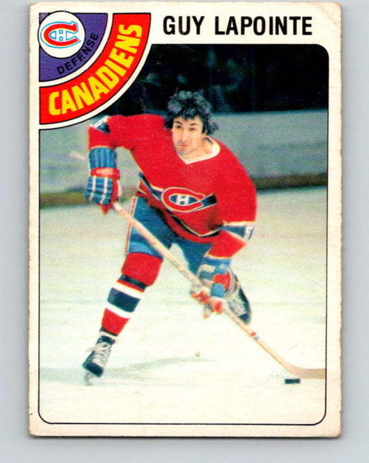 1978-79 O-Pee-Chee #260 Guy Lapointe  Montreal Canadiens  8559