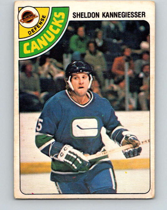 1978-79 O-Pee-Chee #310 Sheldon Kannegiesser  Vancouver Canucks  8609