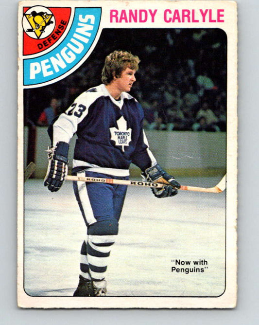 1978-79 O-Pee-Chee #312 Randy Carlyle  RC Rookie Pittsburgh Penguins  8611
