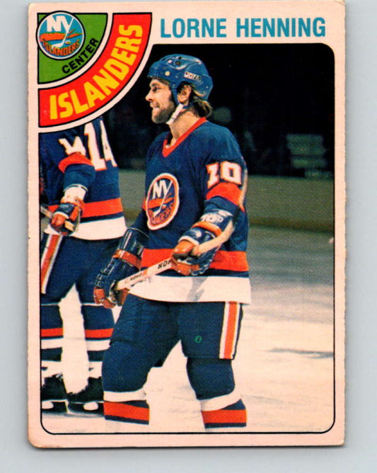 1978-79 O-Pee-Chee #313 Lorne Henning  New York Islanders  8612 Image 1