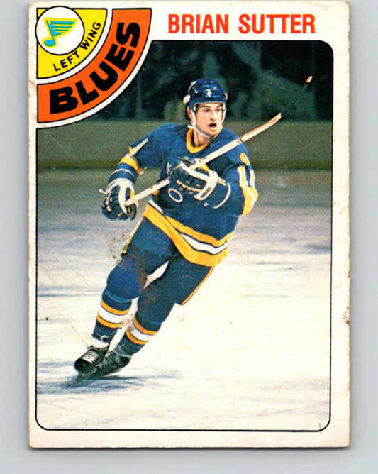 1978-79 O-Pee-Chee #319 Brian Sutter  RC Rookie St. Louis Blues  8618