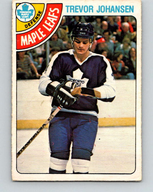 1978-79 O-Pee-Chee #320 Trevor Johansen  RC Rookie Toronto Maple Leafs  8619