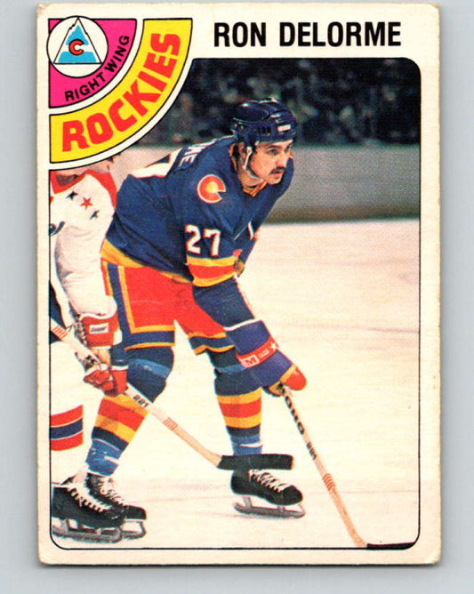 1978-79 O-Pee-Chee #323 Ron Delorme  RC Rookie Colorado Rockies  8622